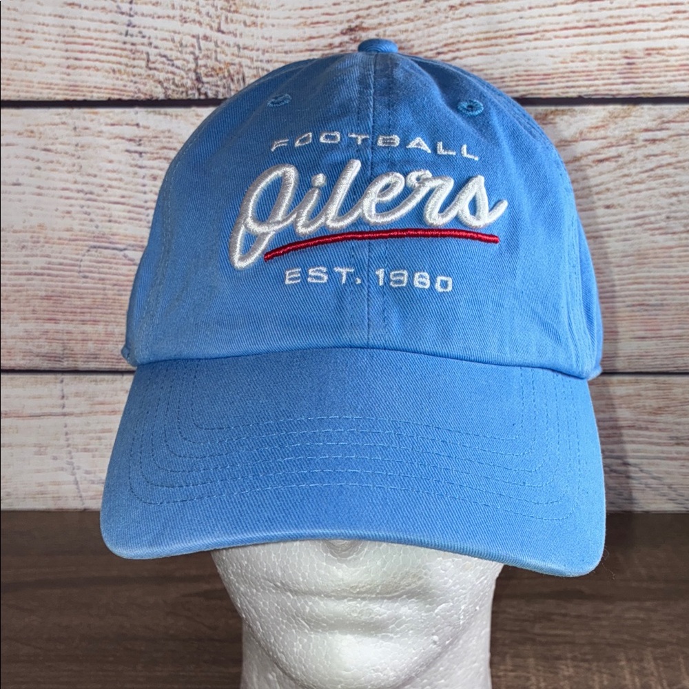 EUC Women’s Vintage 90’s Houston Oilers 47’ Brand Baby Blue Adjustable Hat
